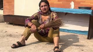 Sehan Mein Jharo Lgaya _ Village Girl New Hot Vlog _ Desi Aunty Cleaning Vlog - Pakistani Hot Vlogs