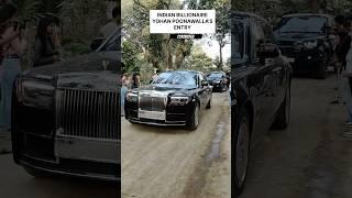 INDIAN BILLIONAIRE YOHAN POONAWALLA’S ENTRY IN RAYMOND 100 EVENT #SHORTS#INDIA#CAR#ROLLSROYCE