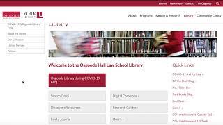 An Introduction to the Law Library's Resources and Services