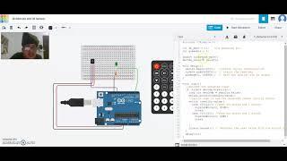 Final: Control LED using IR Sensor & Remote in Tinkercad