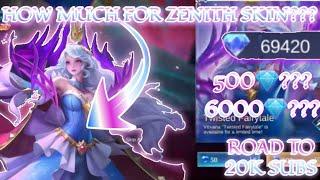 HOW MUCH /DIAMONDS FOR VEXANA ZENITH SKIN "TWISTED FAIRYTALE" IN TWISTED FAIRYTALE EVENT | MLBB