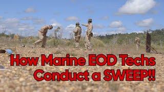 How Marine EOD Search for ordnance!