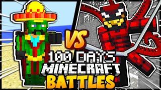 I Survived 100 days of Superhero Battles In Minecraft!