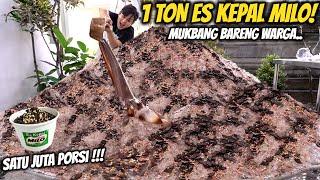 BUATIN WARGA BALI ES KEPAL COKELAT TERBESAR 1000 KG! AUTO DIABETES!