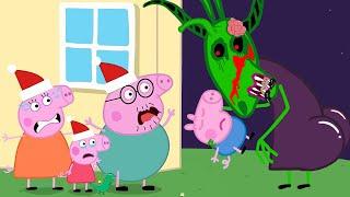  Fake Santa Claus Turns Peppa Pig Family into Zombies?! ‍️ | Peppa Pig Funny Animation