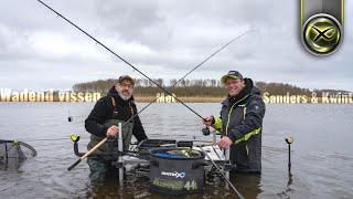 Wadend vissen op Lauwersmeer / Sanders uit de comfortzone! ( Herwin & Richard)