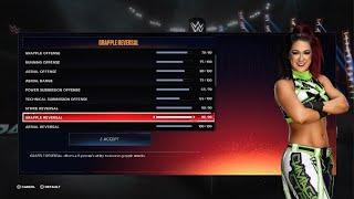 WWE 2K24 | Bayley Updated Realistic Base Superstar Settings