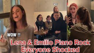 " Loyal To Myself " Lena Meet emilio.piano at Restaurants With Beautiful Performance Shock Everyone