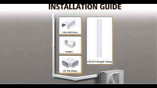 How Install a Mini Split line set covers& Line Set Cover Installation - LBG Products