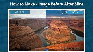 Image Before After Slide - HTML , CSS, JS