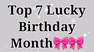 Top 7 lucky Birthday According to your Birthday month Gleam point