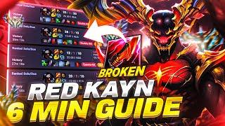 Rank 1 Kayn Teaches YOU How to Master Season 14 Red Kayn (6-Minute Guide) *New Build*