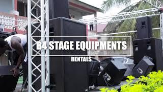 B4 STAGE AND SPEAKERS RENTALS (BOOK US NOW)