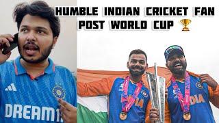 An Indian Cricket fan post  World Cup victory | Shubham Gaur