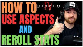 Diablo 4 - How To Reroll Stats & Use Aspects