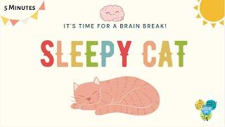 Relaxing Brain Break Activity for Kids | Sleepy Cat
