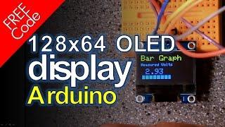 Arduino and 128x64 OLED Display FREE CODE!!!