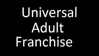 INDIAN POLITY LECTURES FOR IAS / UPSC :Universal Adult Franchise by Saurabh Bhargava