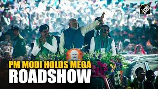 PM Modi holds massive roadshow in Madhya Pradesh’s Khajuraho