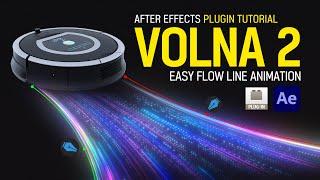 After Effects Volna 2 Plugin Tutorial Flow line l Volna 2 플러그인 튜토리얼