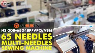 NISSIN NS 008 65048P Multi (65) Needles Sewing Machine in Indonesia - Very Stable & Great Result
