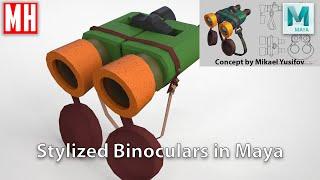 Let's model some stylized BINOCULARS in Maya 2020