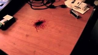 Blender Tracking & Marker Removal Test (Blood on the Table)