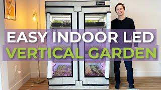 Active Grow 3-Tier LED Walden Grow Tent Rack System for Indoor Plants, Microgreens & Seed Starting