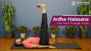 Ardha-Halasana - The Half Plough Pose | Kaivalyadhama Yoga Institute