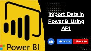 How to import data in power BI using API? | #powerbi |#api