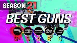 NEW SEASON 21 WEAPONS TIER LIST - BEST and WORST GUNS - Apex Legends S21 Guide