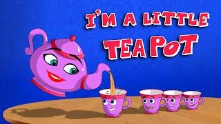 I'm a little teapot Nursery Rhyme | Kids Animation Song |