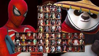 Mortal Kombat 9 - SPIDERMAN  & PO KUNG FU PANDA  - Expert Tag Ladder - Gameplay @(1080p) - 60ᶠᵖˢ 