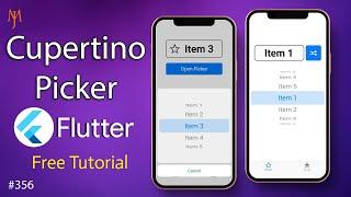 Flutter Tutorial - Cupertino Picker | SwiftUI In Flutter | iOS Picker Views