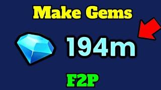 Make Tons of Gems as F2P Player On Pet Simulator 99 Roblox