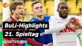 Alle Spiele, alle Tore | Bundesliga, 21. Spieltag 2021/22 | sportstudio