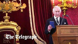 King Charles III delivers historic speech at accession ceremony