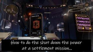 Elite Dangerous Odyssey... How to do the ( shut down the power at a settlement mission )