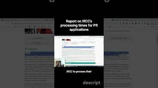 Report on IRCC's processing times for PR applications #IRCC #permanentresidency #canadaimmigration