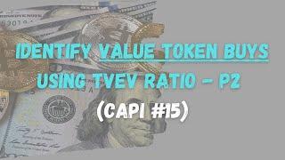 Identifying Value Buy Zone Using TVEV Ratio For Crypto Exchange Tokens(CAPI #15)