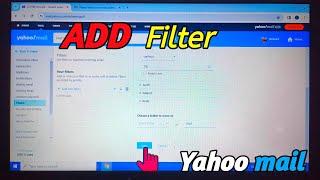 How to add filter in Yahoo Mail on Computer