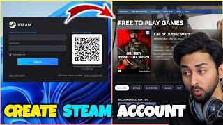 HOW TO CREATE STEAM ACCOUNT AND PLAY FREE GAMES | Hindi/Urdu | THE NOOB