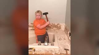 Kid Dancing With Hammer Meme