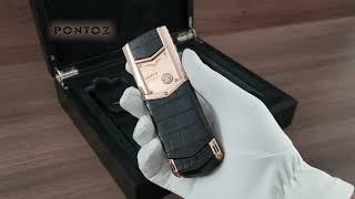 Vertu Signature S Design Gold Black Crocodile