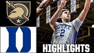 COOPER FLAGG DOUBLE-DOUBLE  Army Black Knights vs. Duke Blue Devils | Full Game Highlights