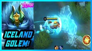 GROCK'S NEW STARLIGHT SKIN "ICELAND GOLEM" IS COOL! ~ MOBILE LEGENDS!