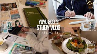 Study vlog / Waking up 5am & Studying for 8 hours‍️ / productive day / going to the gym / haul