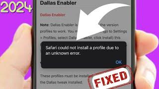 How to fix Safari could not install a Profile due to an Unknown Error | 2024 |