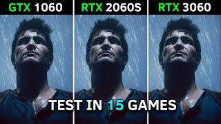 GTX 1060 vs RTX 2060 SUPER vs RTX 3060 | Test In 15 Latest Games | 2023