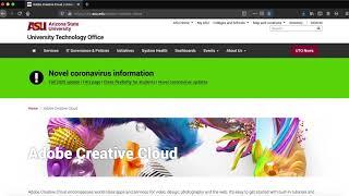 Tutorial: How To Access FREE Adobe Creative Cloud for ASU Students